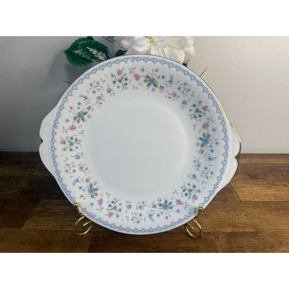 Paragon Florabella Fine Bone China Round Cake Plate Handled England Floral